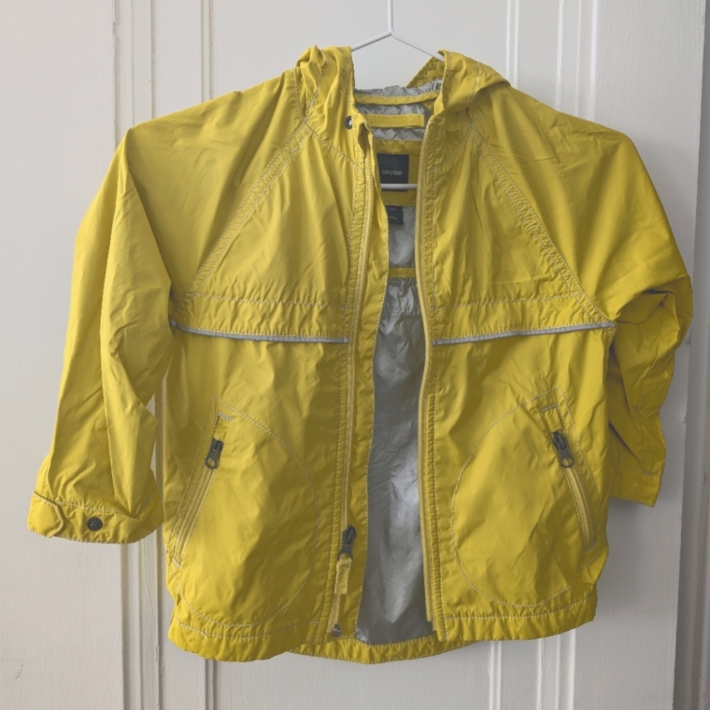 Yellow Baby Gap Raincoat, Size 5